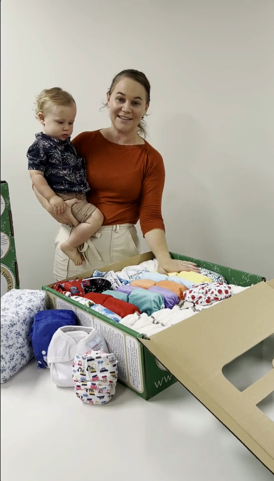 Load video: what is in the cloth nappy box